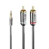 Audio Cable Lindy 3m 3.5mm to Phono Photo 3