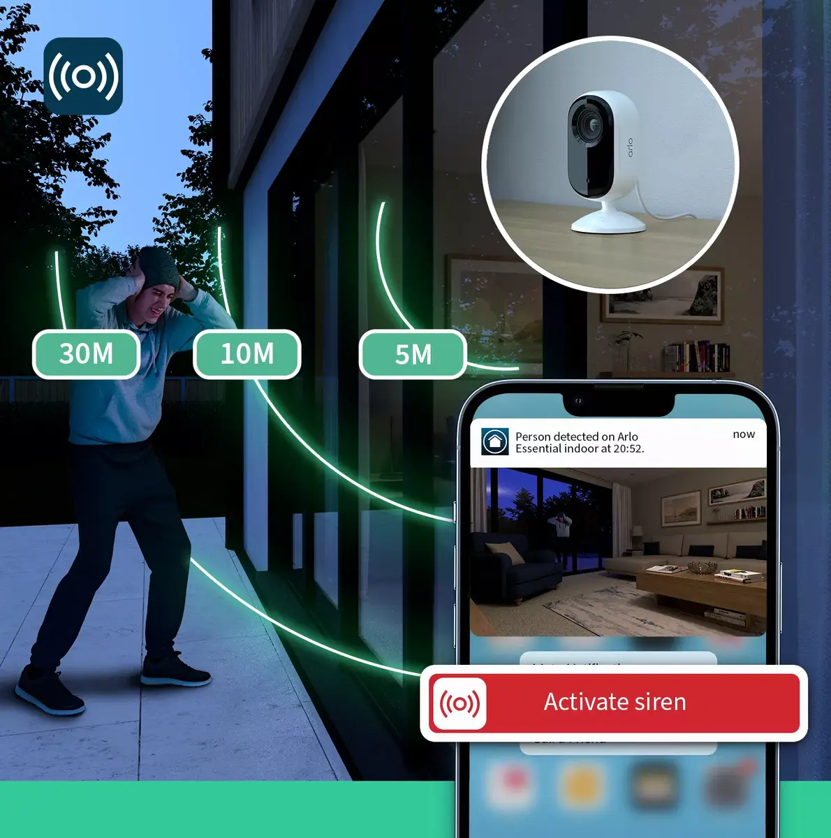 IP камера безопасности Arlo Essential 2K Indoor Security Camera Photo 8