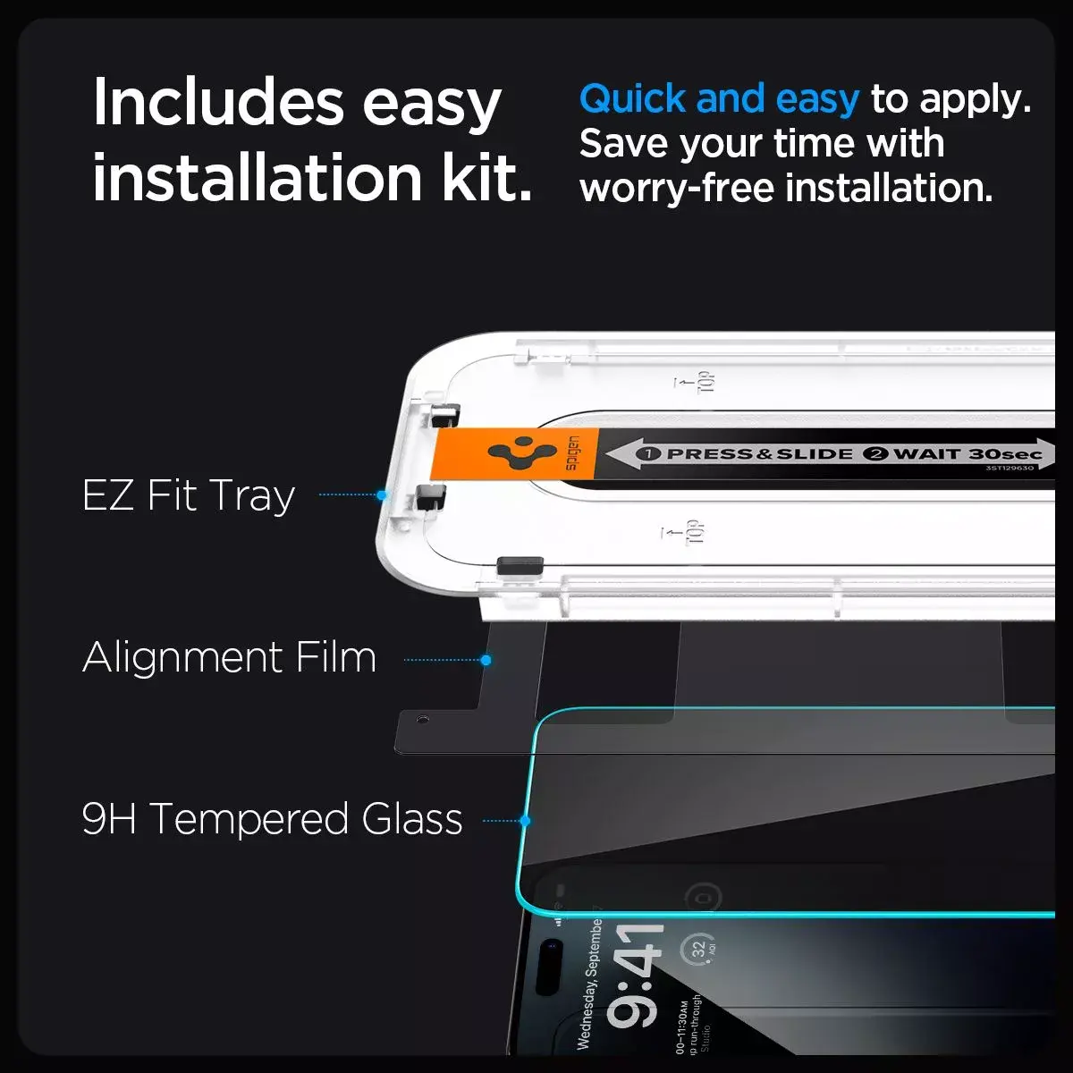 Spigen AGL07118 matēta ekrāna aizsargplēve iPhone 15 Pro Max Photo 4
