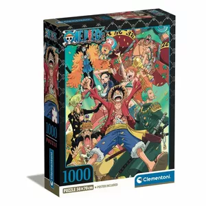 Пазл Clementoni One Piece — 1000 деталей, 500×700 мм, мультфильмы
