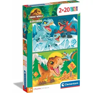 Puzzle 2x20 elements Clementoni Jurassic World — 2 puzzles of 20 pieces each