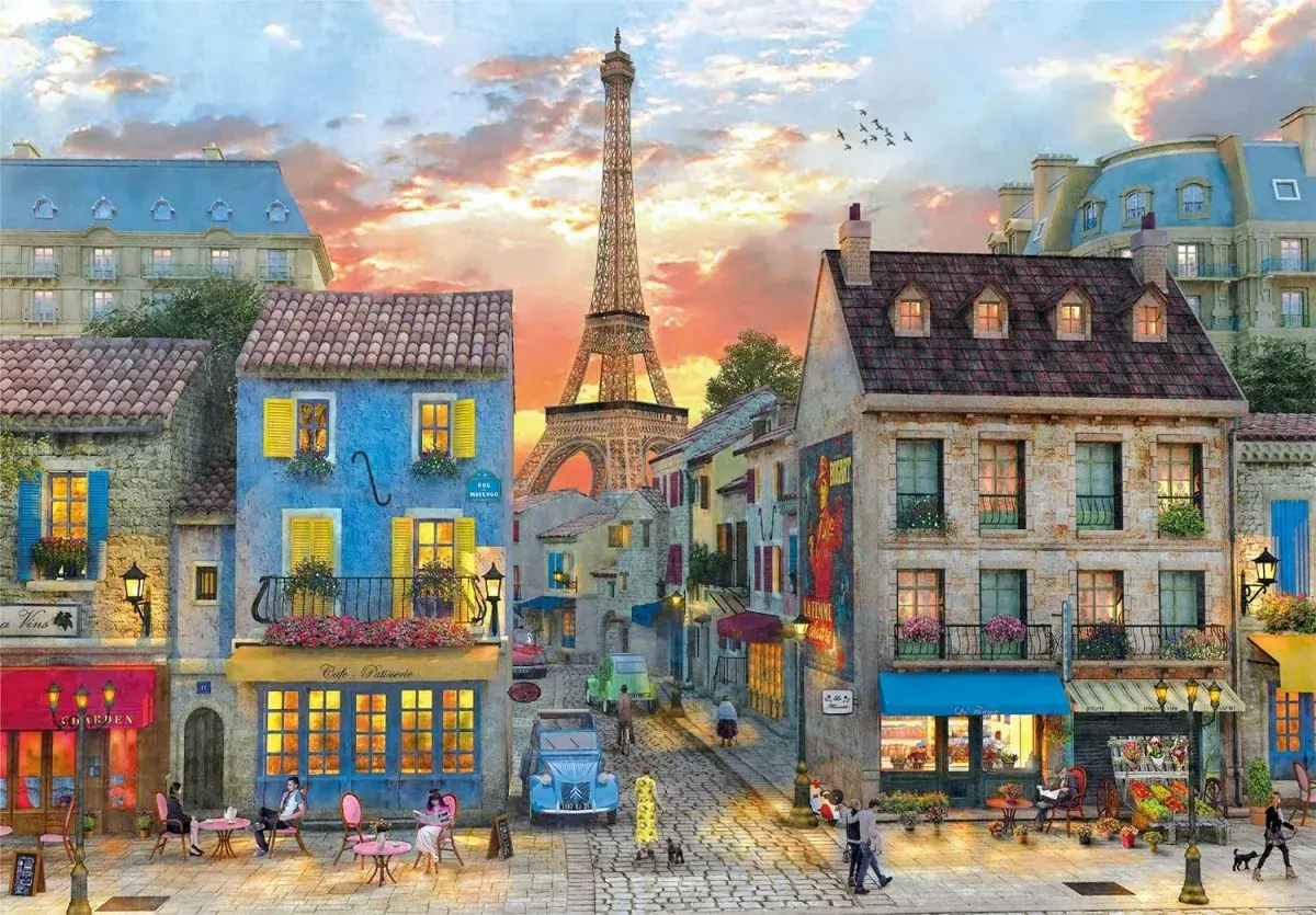 Puzle 1000 gab. Clementoni — Street of Paris Photo 2