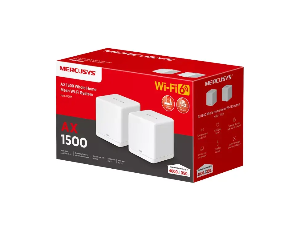 TP-LINK Mercusys AX1500 Mesh WiFi 6 2 шт. Photo 8