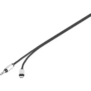 Audio cable Renkforce RF-3432028 — 1x Apple Lightning to 1x 3.5 mm jack