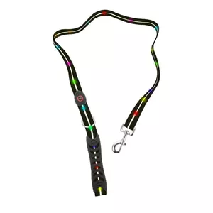 Leash with LED, doggy village Signal, for medium and large dogs, black
