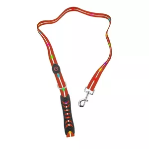LED Signal Leash for Large and Medium Dogs, doggy village, red
