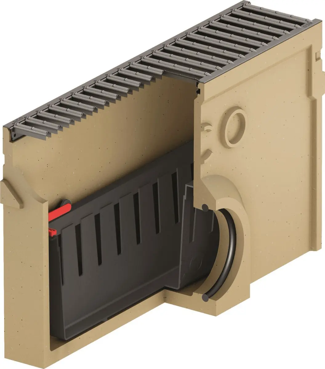 ACO Drainage Box with Galvanized Steel Grate 0.5 M Photo 2