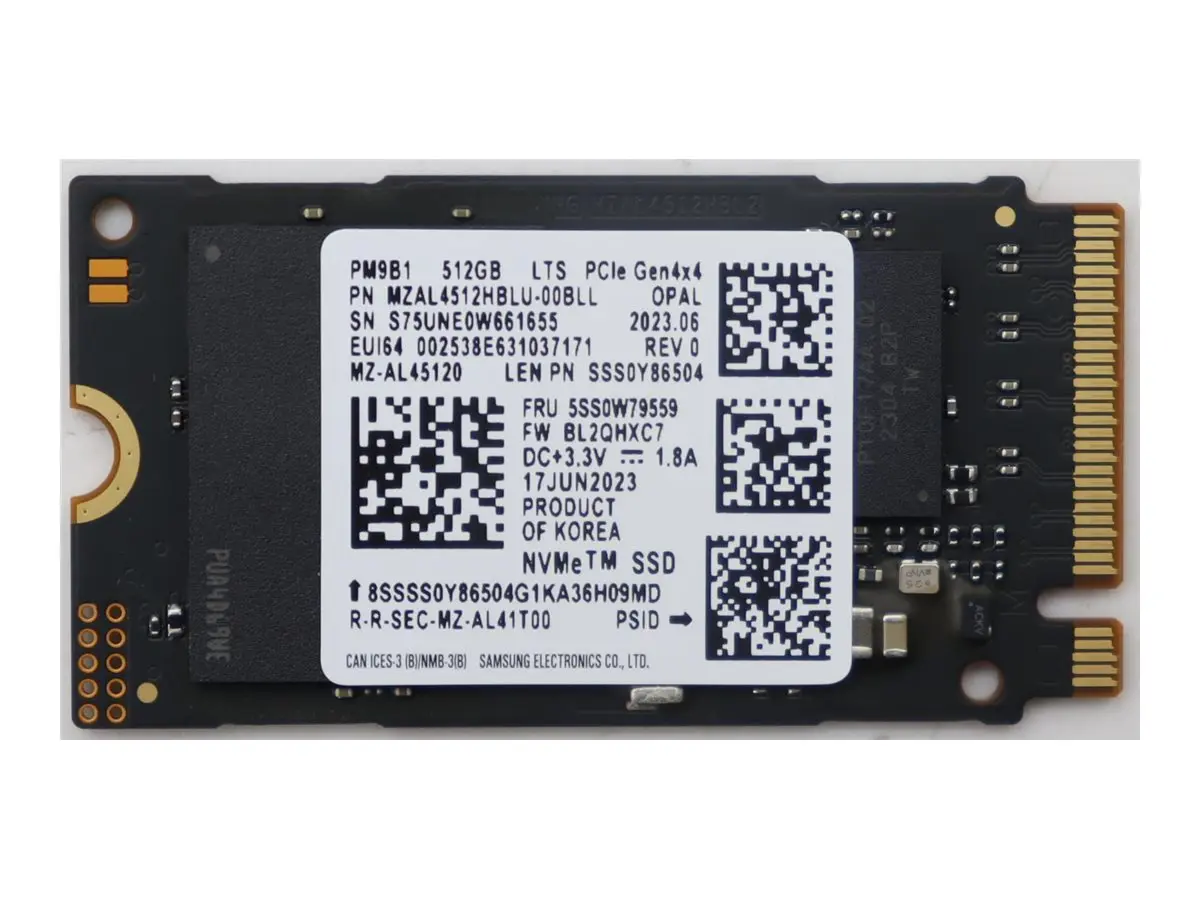 Iekšējais SSD Lenovo 512GB M.2