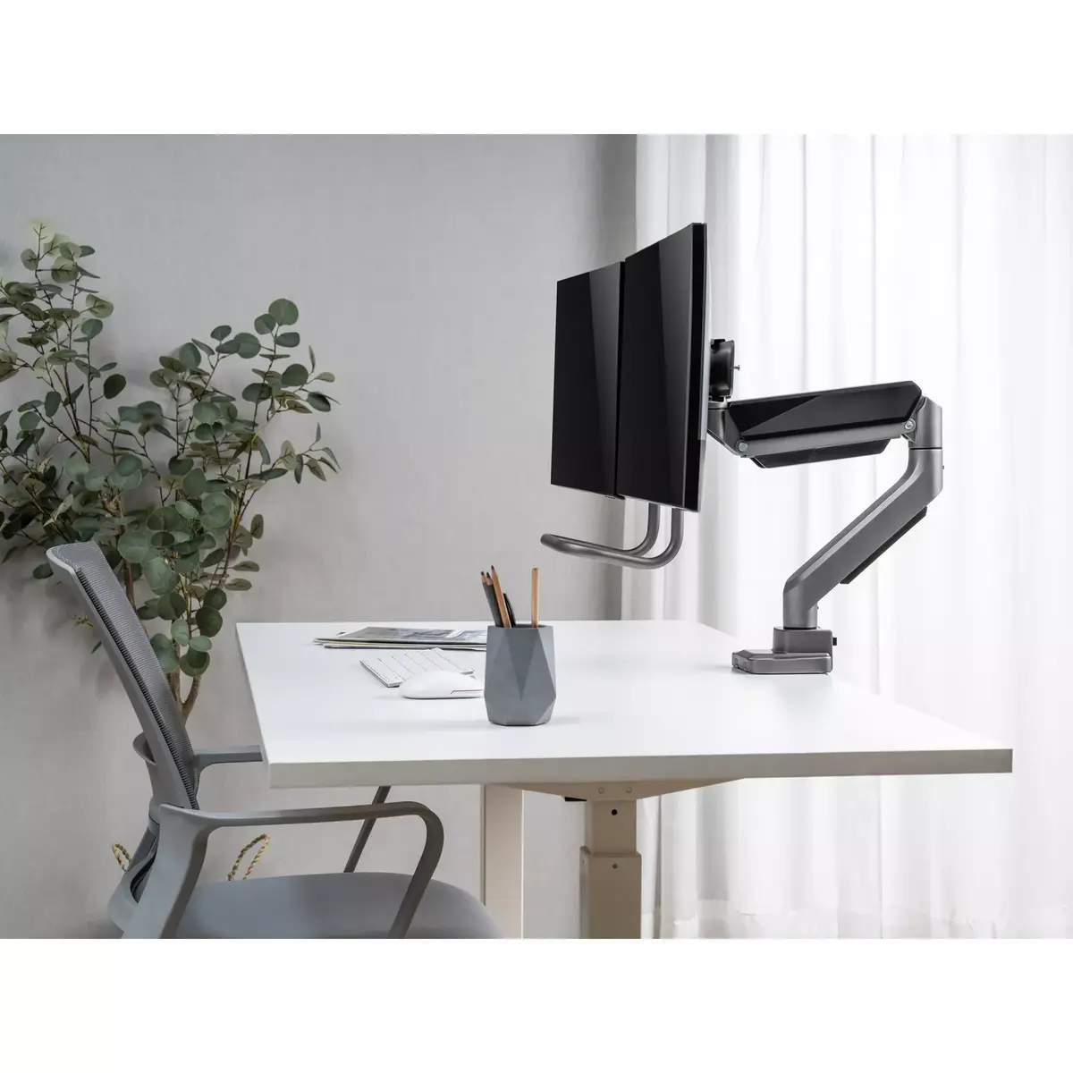 Dual Monitor Desk Mount Bracket Equip 650161 Photo 8