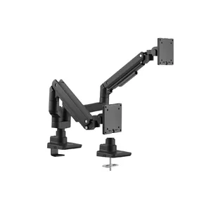 Dual Monitor Desk Mount Bracket Equip 17"-35" Heavy-Duty Black