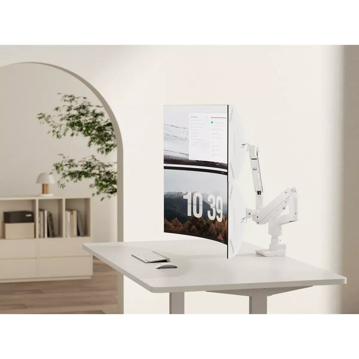 Divu monitoru galda stiprinājums Equip 17"-35" Heavy-Duty Photo 6
