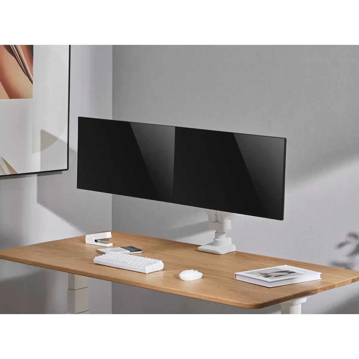 Divu monitoru galda stiprinājums Equip 17"-35" Heavy-Duty Photo 9