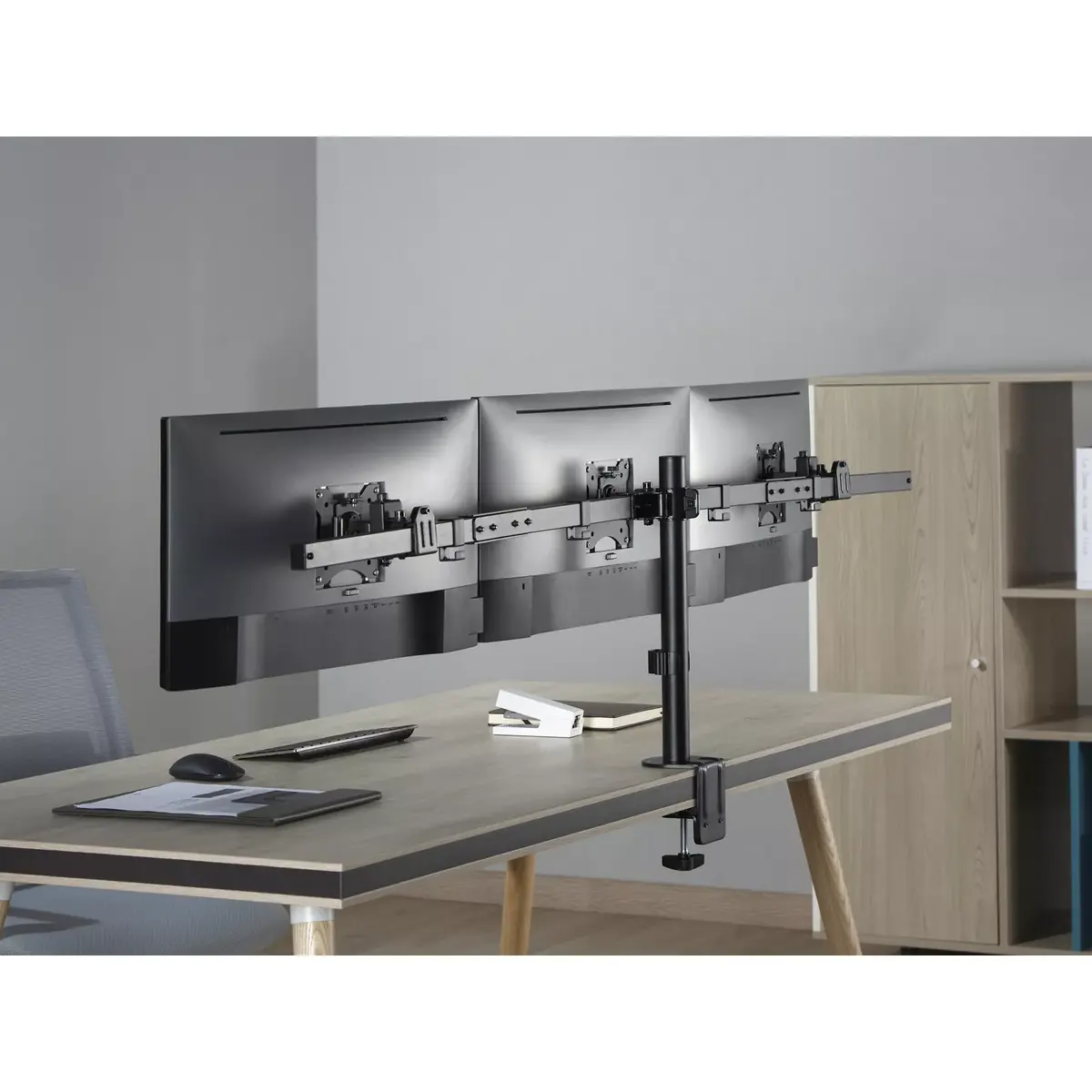 Triple Monitor Desk Mount Equip 17"-32" Photo 8