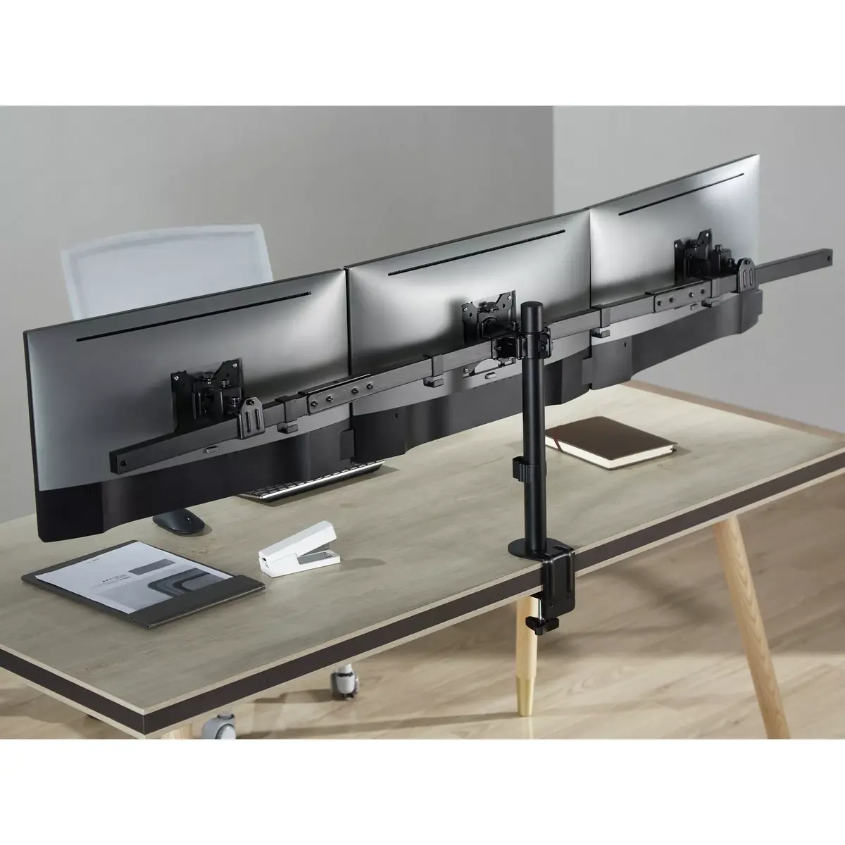 Triple Monitor Desk Mount Equip 17"-32" Photo 9