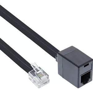 Модульный кабель InLine RJ12 6P6C male / female 2m