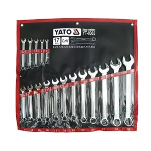 Combination Wrench Yato YT-0363 17 pcs Chromium-Vanadium Steel