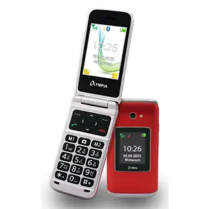 Flip phone Olympia VITUS 4G — 2.8" (7.11 cm) LCD, Bluetooth, FM radio, 147 g, Red