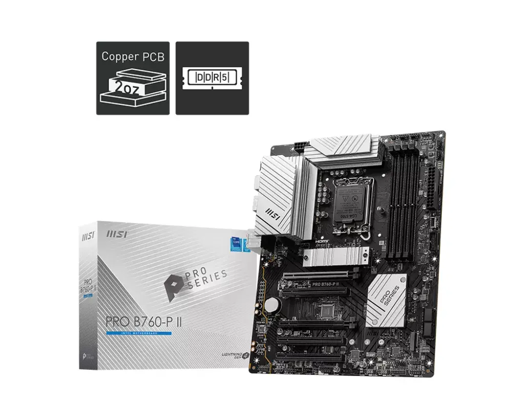Материнская плата MSI PRO B760‑P II ATX Photo 2