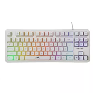 Mehāniskā tastatūra Baracuda Krill White KRILL-W — kompakta izkārtojuma, USB savienojums