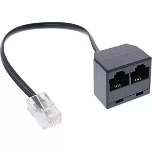 InLine ISDN splitter 1x RJ45 M / 2x RJ45 F 8P4C without Resistors
