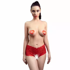 Трусы с разрезом CHILIROSE CR 4641 — красные, размер S/M