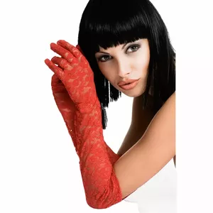Перчатки CHILIROSE ACCESORIES CR 3071 — красные короткие, без пальцев