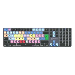 Полноразмерная Bluetooth-клавиатура LogicKeyboard LKB-MCOM4-TM — QWERTY немецкая раскладка, 109 клавиш, серо-титановая