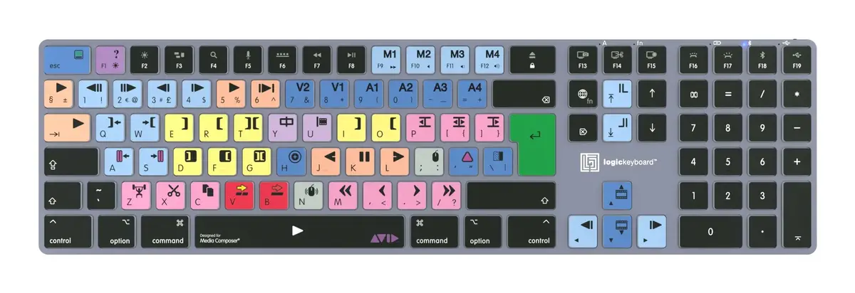 LogicKeyboard LKB-MCOM4-TM Bluetooth pilna izmēra tastatūra Photo 2