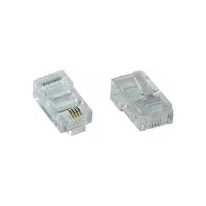 Модульный разъем InLine 8P4C RJ45 для обжима ленты ISDN 100шт