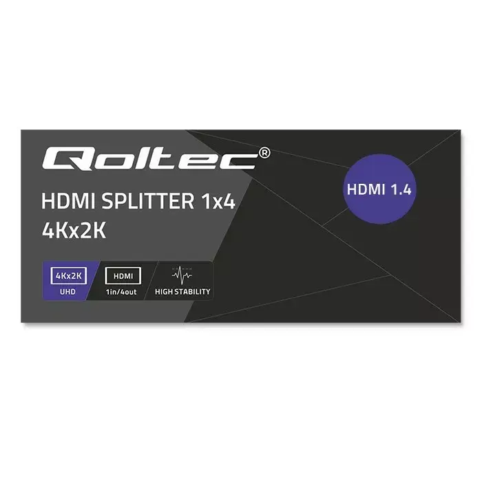 HDMI splitter QOLTEC 51798 — 4 outputs, up to 4K Photo 9