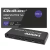 HDMI splitter QOLTEC 51799 — 4× outputs, 4K 60Hz Photo 3