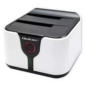 Док-станция QOLTEC 50309 для 2.5" и 3.5" SATA HDD/SSD, USB 3.0