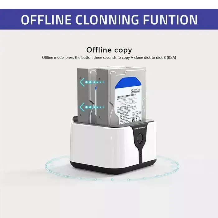 Док-станция QOLTEC 50309 для 2.5"/3.5" SATA Photo 2