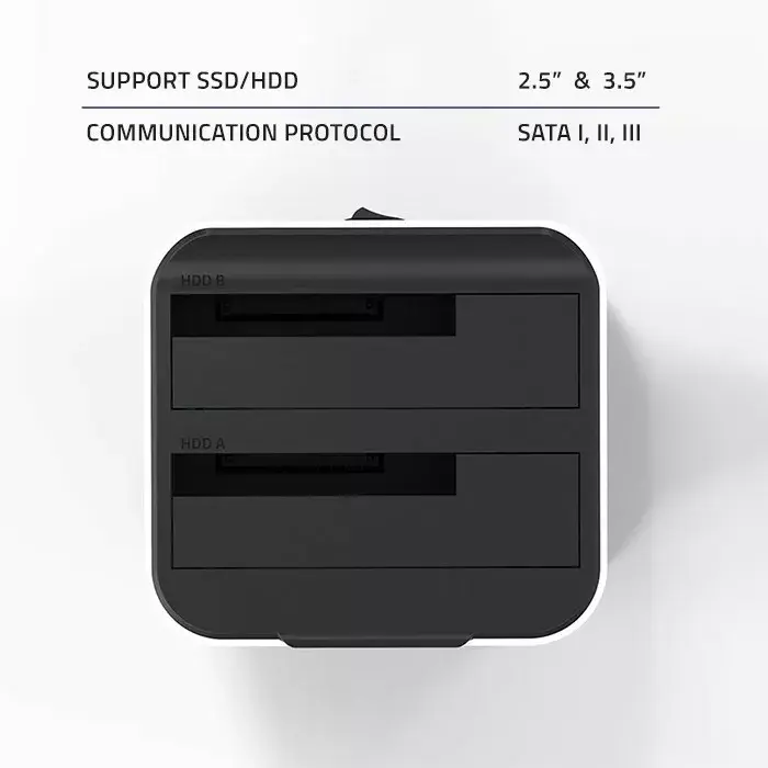 Док-станция QOLTEC 50309 для 2.5"/3.5" SATA Photo 6