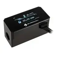 Flow meter Barrow WABW-255 OLED Black — inline liquid flow measurement, OLED display