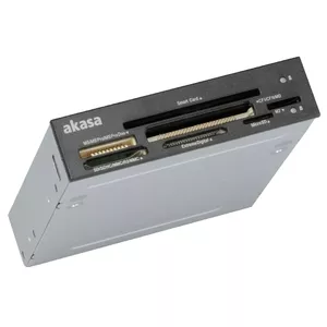 Akasa AK-ICR-09 Считыватель идентификационных и смарт-карт 3,5 дюйма - черный/белый