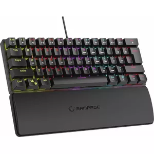 Mechanical keyboard RAMPAGE PLOWER K60 with Blue switches and RGB backlight