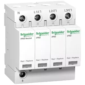 Automāts Schneider Electric Acti9 iPRD 3P+N, balts, 72×69×85 mm