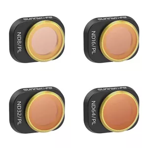 Filter set Sunnylife for DJI Mini 4 Pro — Neutral Density and Polariser 4 lenses (ND8, ND16, ND32, ND64)