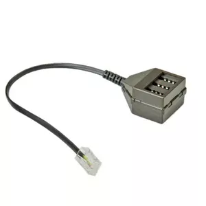 Кабель Secomp RJ-45 — 3×TAE-F, 0,14 м; RJ-45 на три TAE-NFN, чёрный