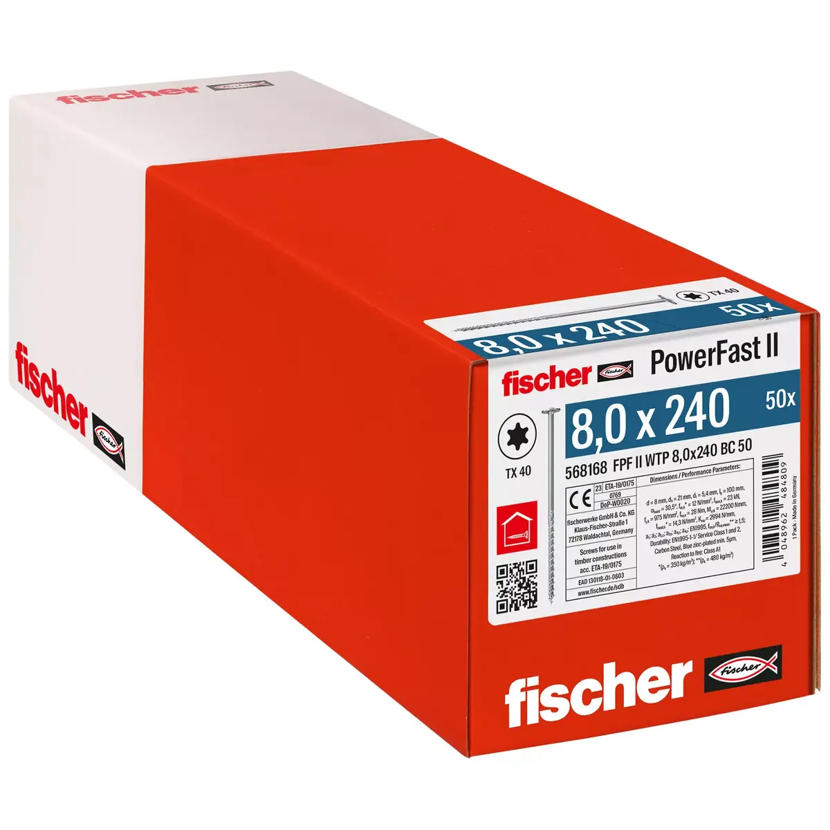 Винт Fischer PowerFast II 8,0x240 TK TX TG Photo 2