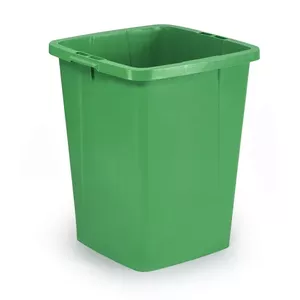 Dustbin Durable Durabin 90 — 90 L rectangular waste bin, green, 510×485×605 mm