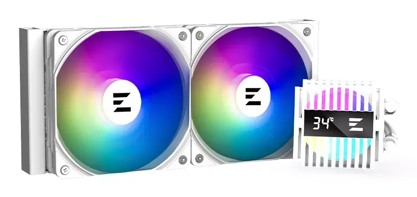 Visi vienā šķidruma dzesētājs Zalman ALPHA2 A24 WHITE Photo 2