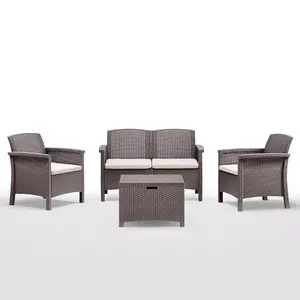 Garden furniture set BICA Set Venezia 2 brown — outdoor table and seating set