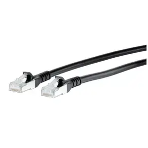 Сетевой кабель METZ CONNECT 130845H000-E RJ-45 Cat6a 80 м Черный