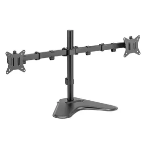 TV/Monitor Mount SBOX LCD-F024-2 for 13–32 inch screens, dual-arm, 2×8 kg load, VESA 100×100