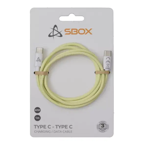 SBOX Kabelis USB Type C -> USB Type C M/M 1M Photo 2