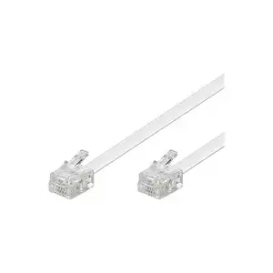Telephone cable Microconnect 93067 3m White