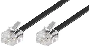 Modular Telephone Cable Goobay 50320 15m Black