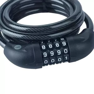 Cable lock Yale YCC0/10/180/2 — Yale cable lock, 180 cm length, key-operated
